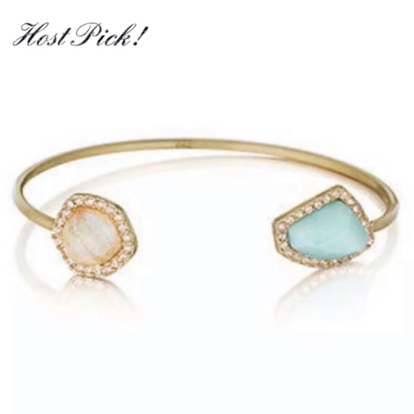New Chloe + Isabel Sand + Sky Open Cuff Bracelet - Picture 3 of 10